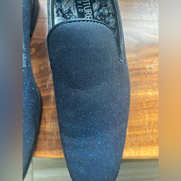 Men’s slip on dress show Royal Blue glitter size 13m - Picture 2 of 8